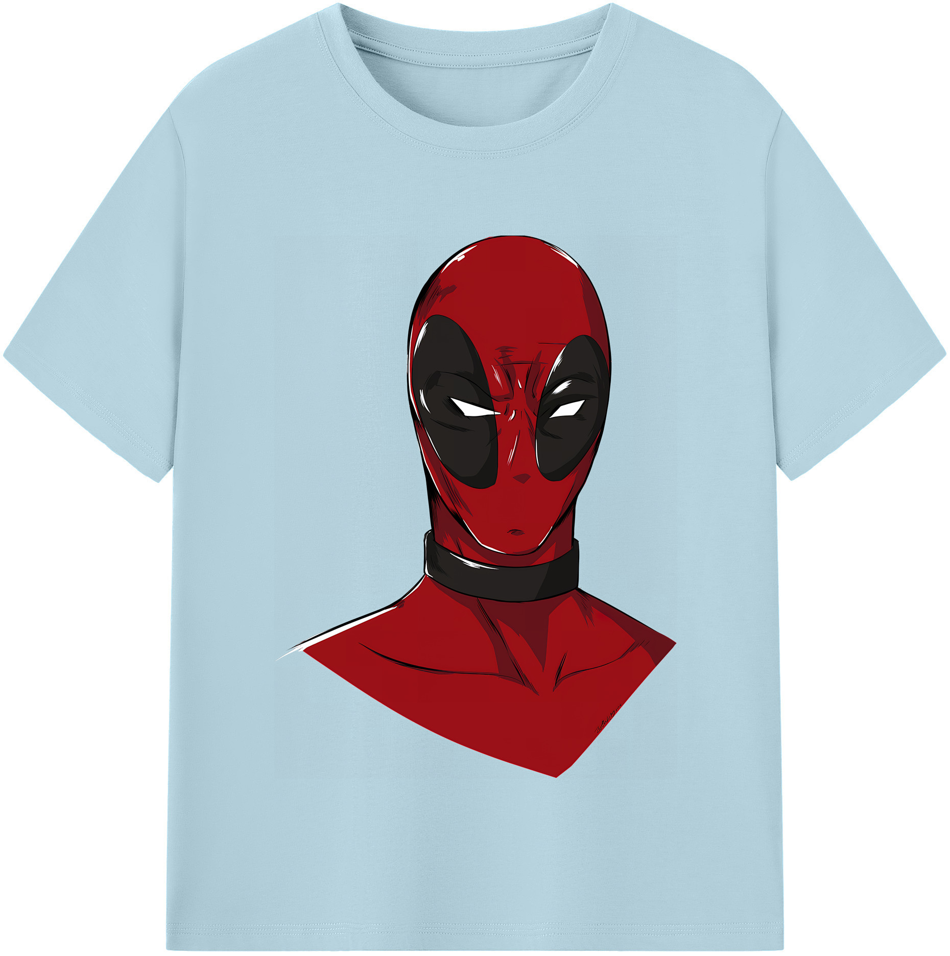（画像用） Deadpool デッドプール 綿100％半袖Tシャツ（フロントプリント）